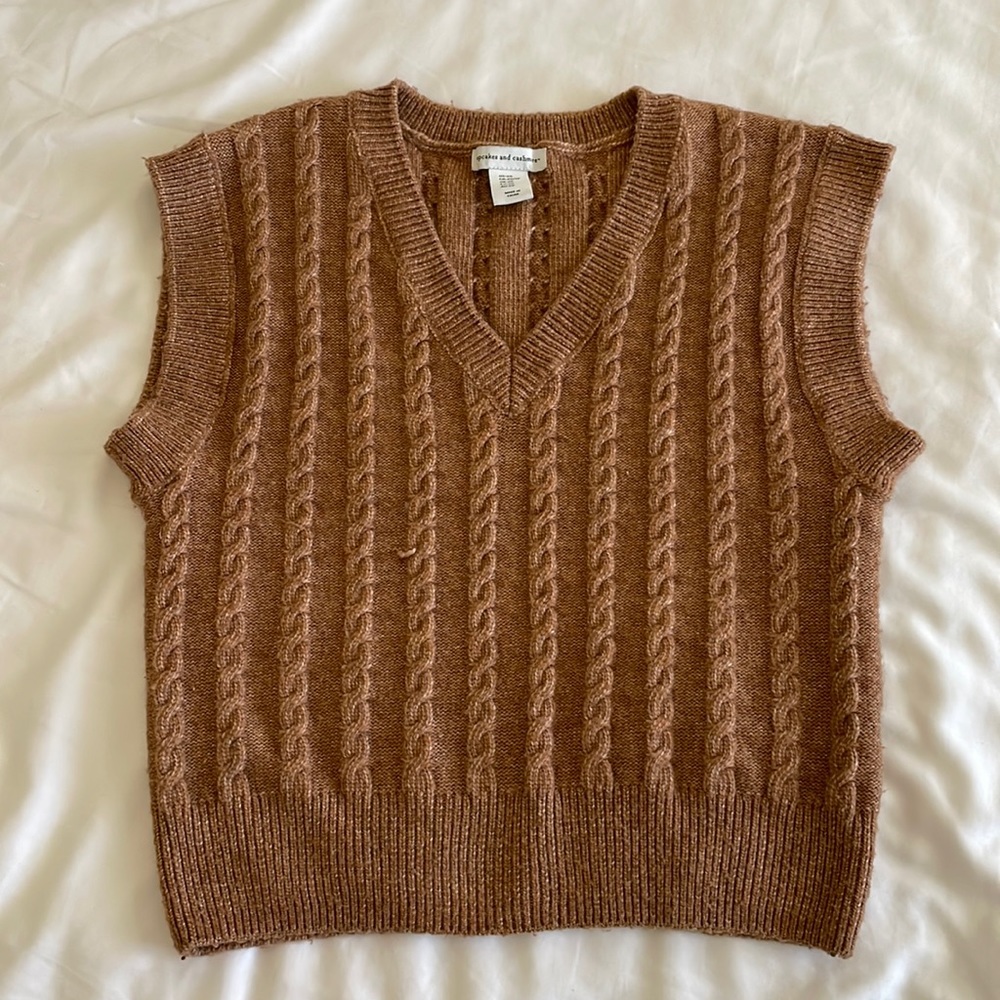 cupcakes & cashmere knit sweater vest